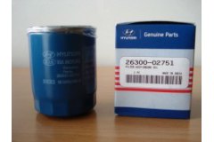 Фильтр масляный для HYUNDAI GETZ (TB) 1.1 2005-2009, код двигателя G4HD,G4HG, V см3 1086, кВт 49, л.с. 67, бензин, Hyundai-KIA 2630002751